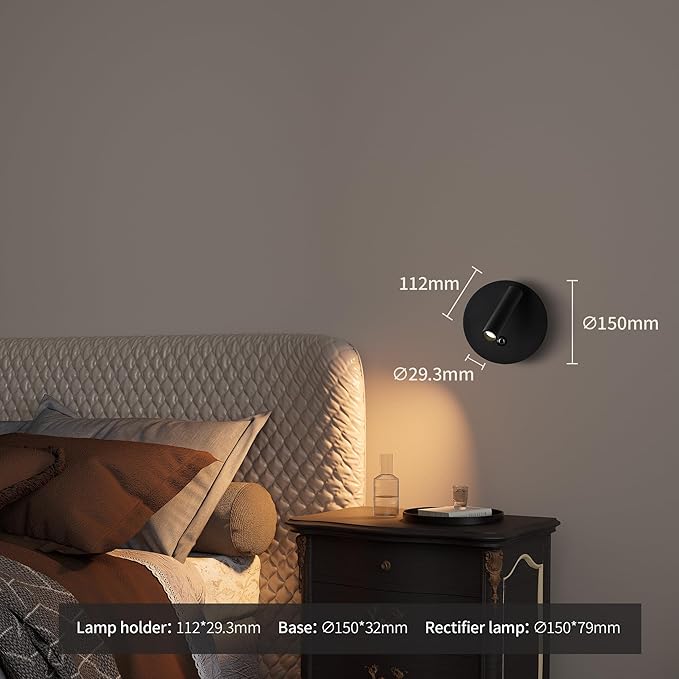 Aisilan 2-Pack Modern Wall Sconce - Image 2