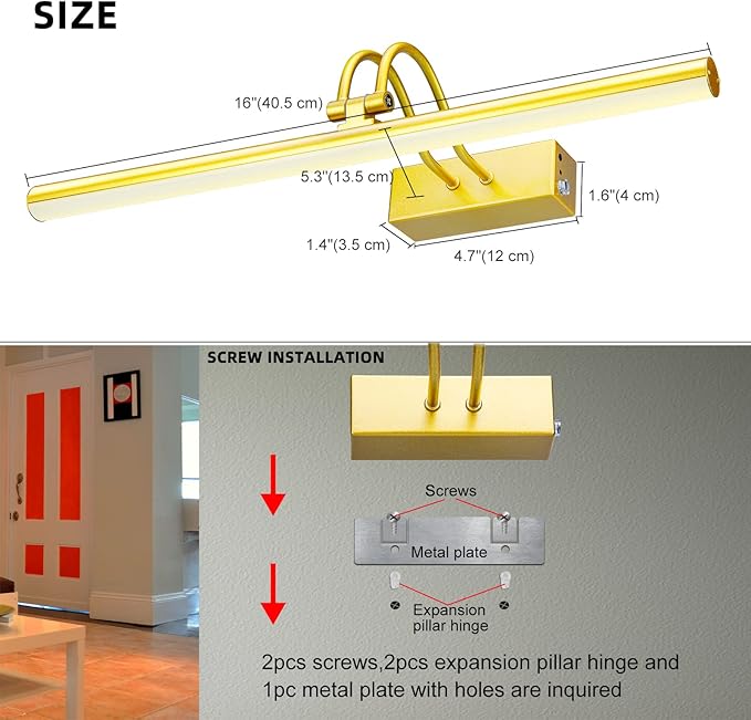 Picture Light, Picture Lights for Wall Cordless, Battery Wall Lights for - Image 8