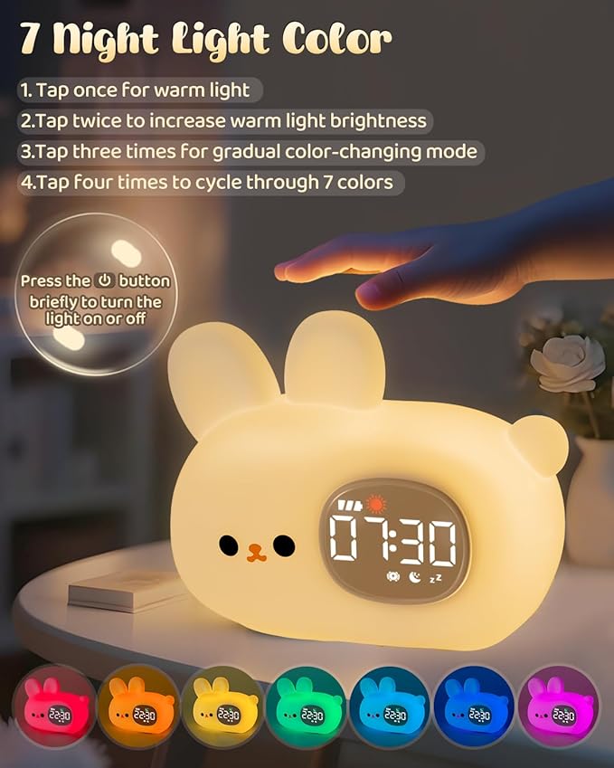 Bunny Alarm Clock for Kids - Image 5