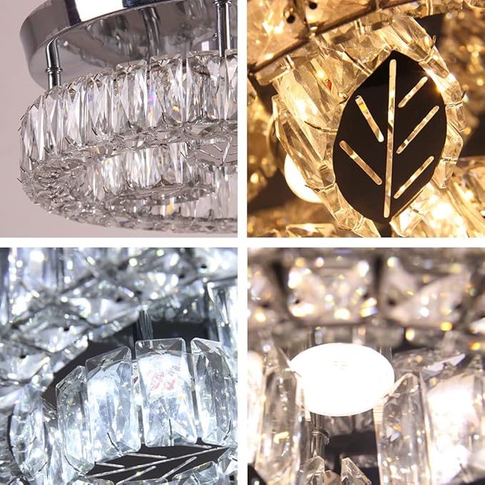 Finktonglan 10.6" LED Crystal Chandelier - Image 7