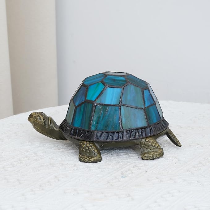 Turtle Night Light Tiffany Style Stained Glass Accent Lamp Kids Gifts Bedside - Image 5