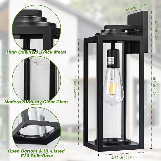 16inch Large Outdoor Wall Lights - Image 4