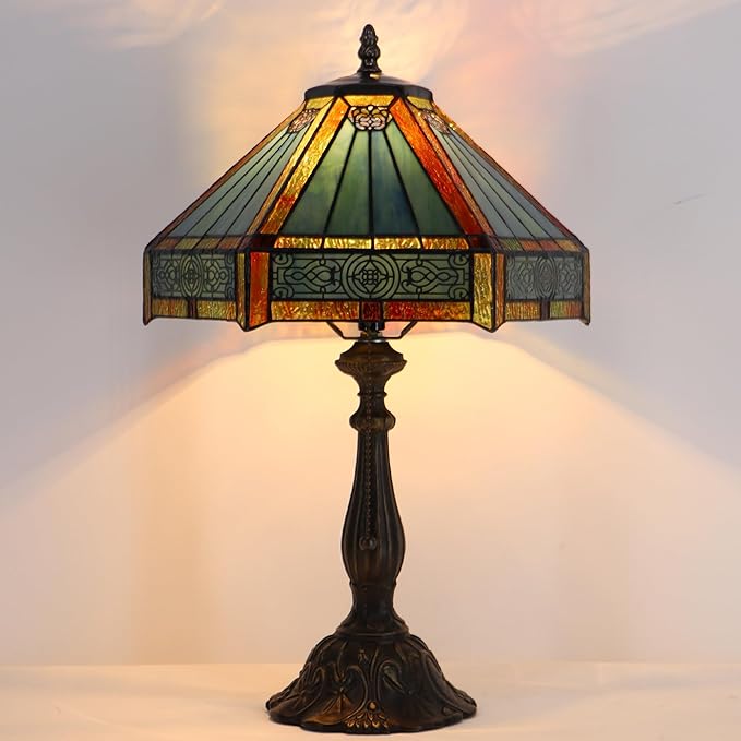 Tiffany Style Lamp Stained Glass Table Lamp Memory Sympathy Desk Reading Light - Image 6