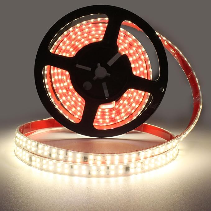 LED Lights 6.56FT AC 110V Outdoor LED Strip Lights Waterproof 240LEDs/m 4000K - Image 2