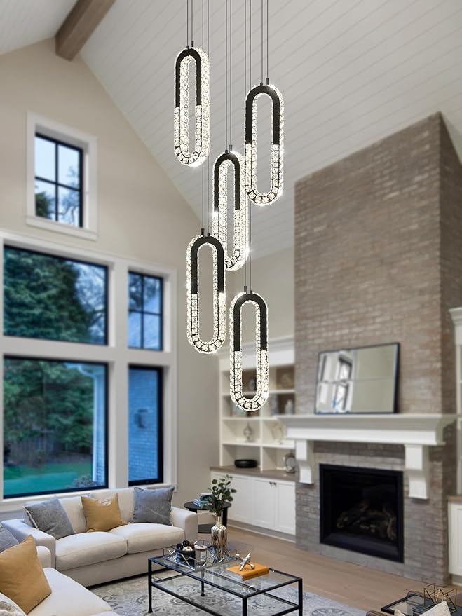 5-Lights Modern Crystal Chandelier - Image 8