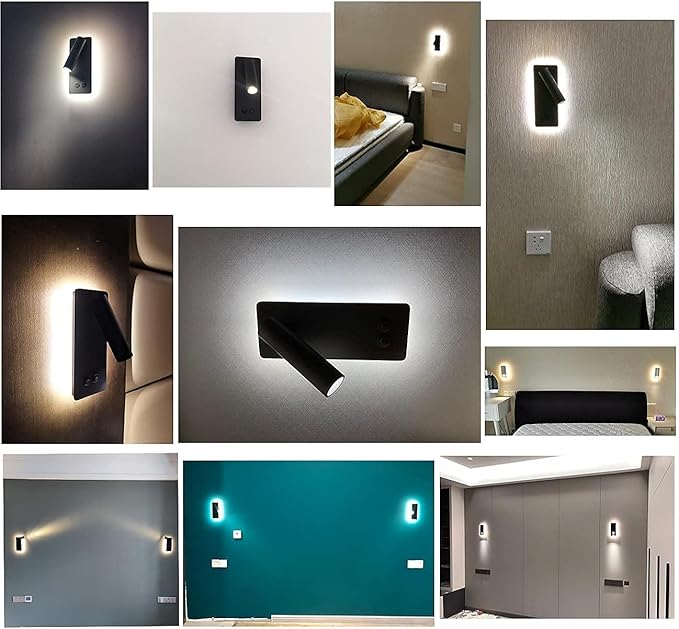 LED wall lamp and reading light two-in-one multifunctional wall sconces. LED - Image 4