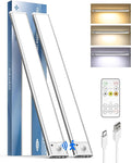 2Pack 16inch Under Cabinet Lighting, Rechargeable Motion Sensor Light Wireless by AMETHEUS