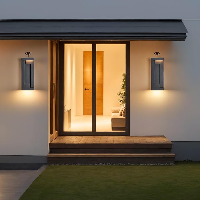 Dusk to Dawn Outdoor LED Wall Lights, Exterior Front Porch & Patio Light - Image 4