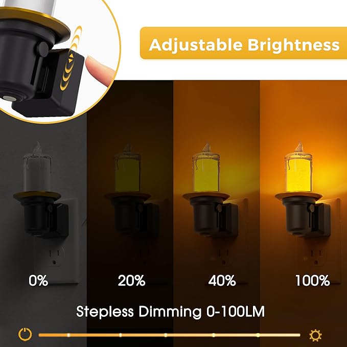 L LOHAS LED Night Light, Amber Nightlight - Image 3