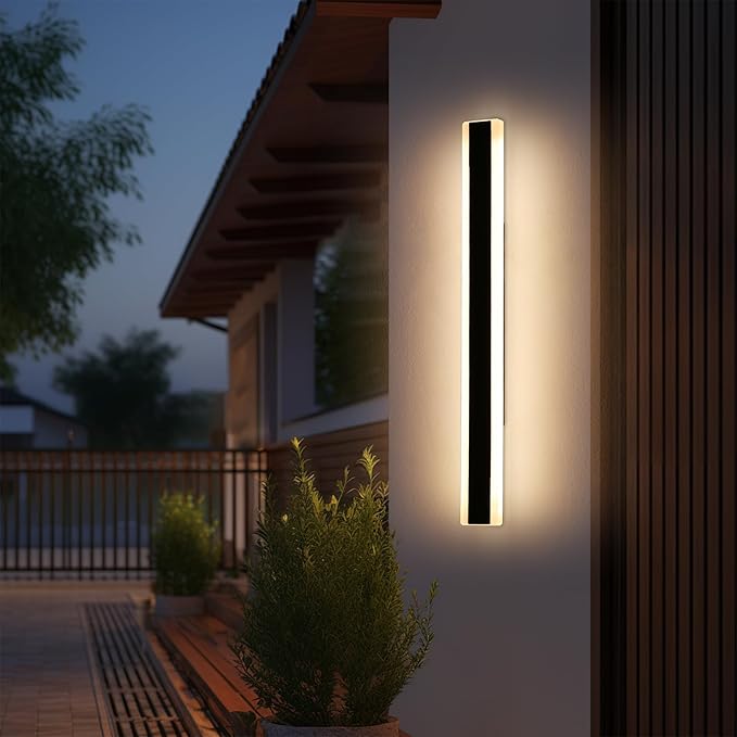 39inch Modern Exterior Lights for House, Outdoor LED Wall Sconces, 3 Color - Image 8