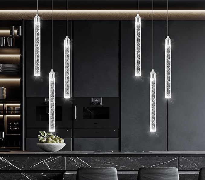 Mini Chandelier Crystal Pendant Lights Integrated LED Pendant Light Fixtures - Image 8