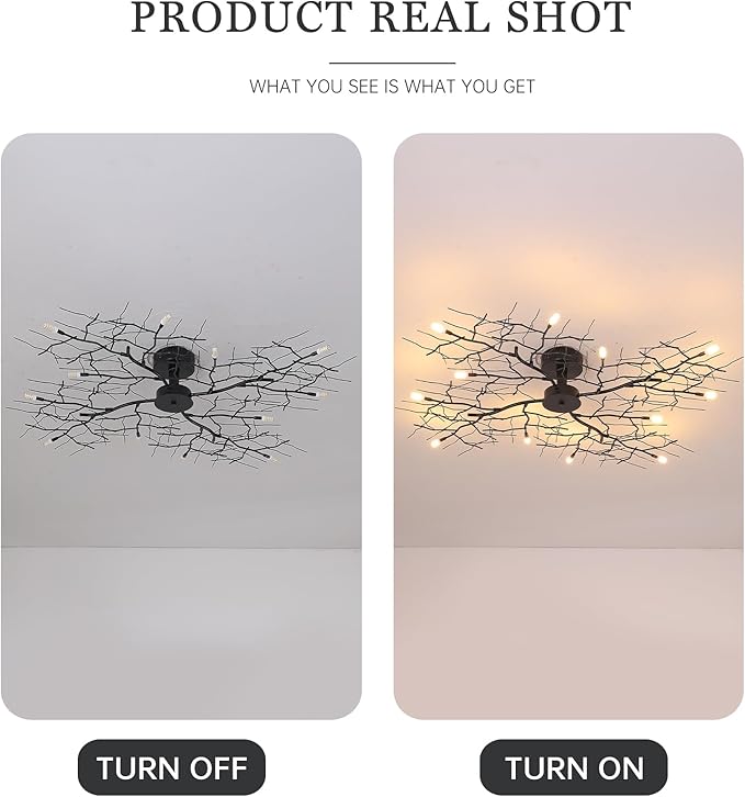 NIAOERFEN Black Modern Chandelier - Image 7