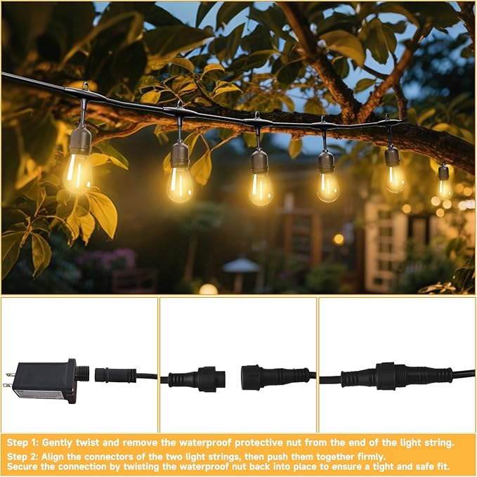 Outdoor Safety String Lights 100FT - Image 6