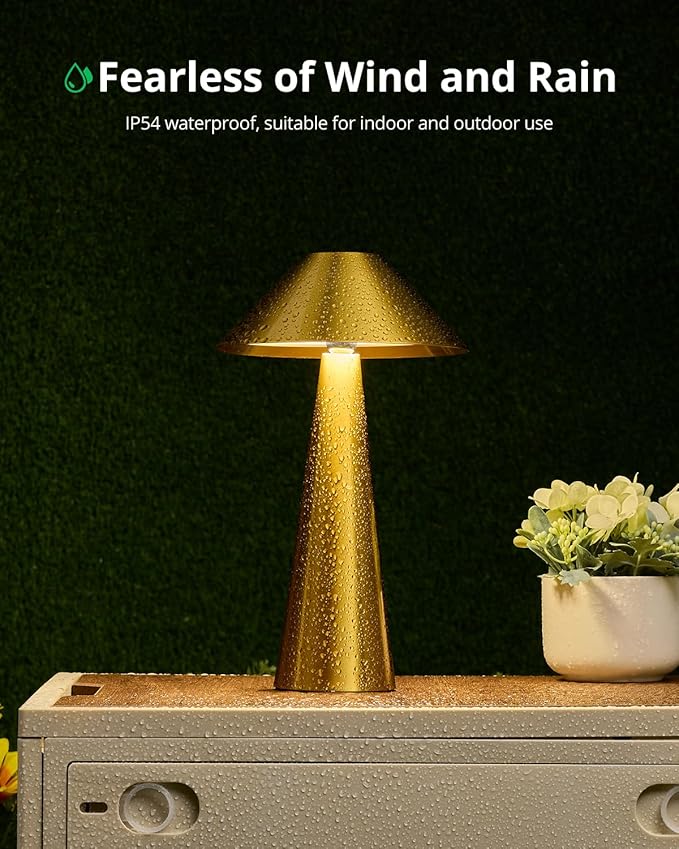 Bojim 2 Pack Rechargeable Cordless Table Lamp, Touch - Image 6