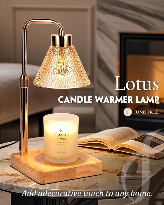 Candle Warmer Lamp with Timer Dimmable, Adjustable Height, Christmas - Image 7