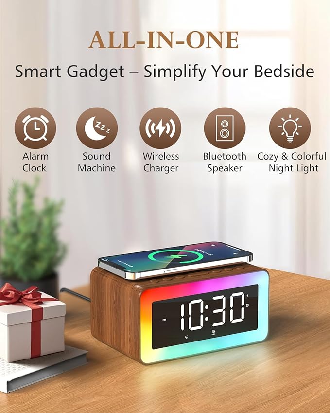 Digital Alarm Clocks for Bedrooms, Alarm Clock - Image 2