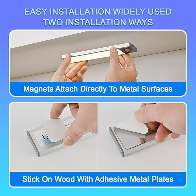 Under Cabinet Lighting, 4200mAh Motion Sensor Light Indoor, 240lm Rechargeable - Image 7