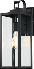 Pia Ricco Large Size Outdoor Wall Lights, 18 Inch Oversized Matte Black by PiaRicco