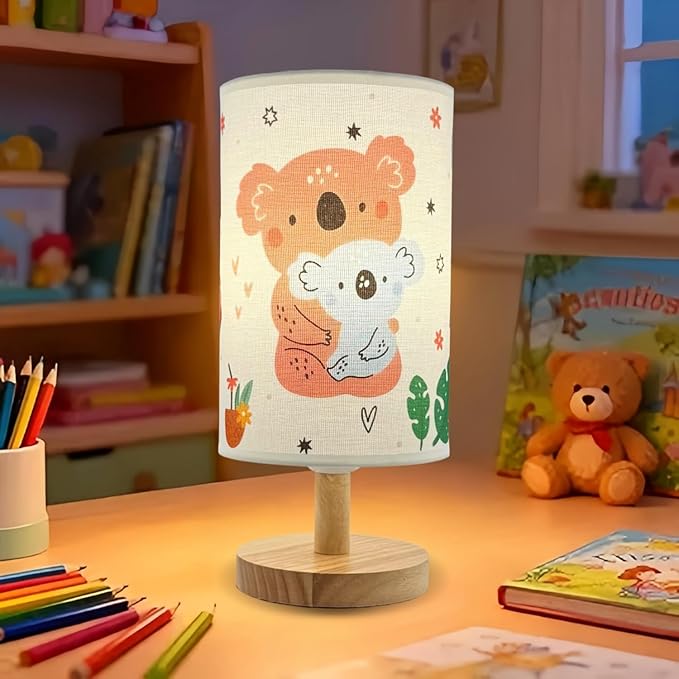 Kids Table Lamp for Girls Bedroom Nightstand Lamps, Christmas Gift for by Unknown