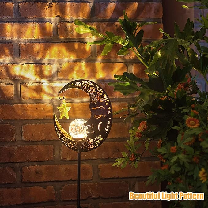 Solar Lights Outdoor Decor Moon Lantern - Image 4