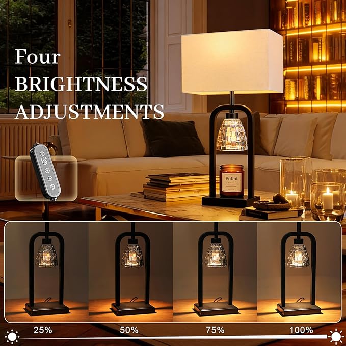 PoKat Table Lamps with Candle Warmer - Image 3