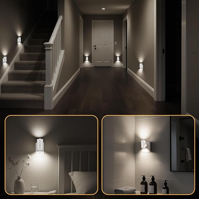 4 Pack Small LED Night Light, Dimmable Plug-in - Image 6