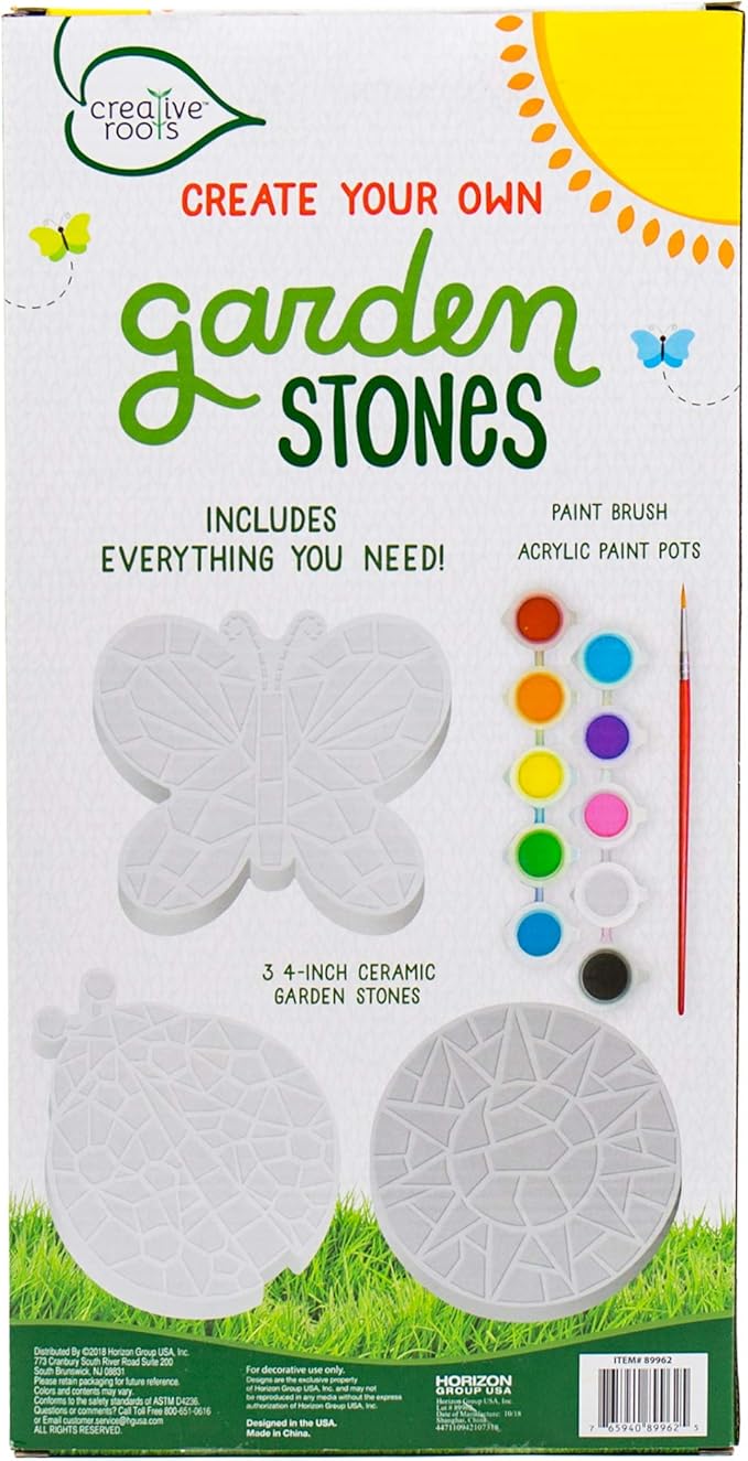 Creative Roots Paint Your Own Butterfly, Ladybug & Sun Stepping Stone by - Image 7