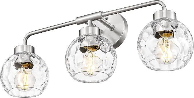 zeyu Brushed Nickel Bathroom Light Fixtures, 23 Inch 3-Light Modern Vanity - Image 7
