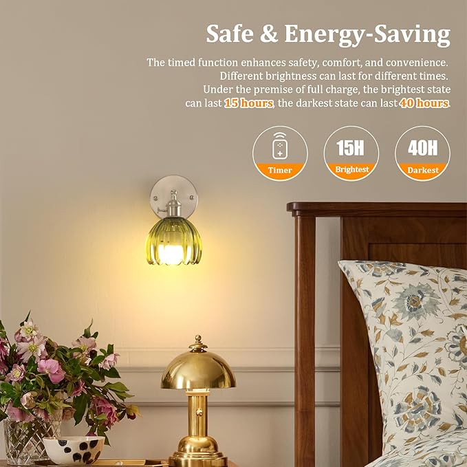 Battery Operated Wall Sconce - Image 5