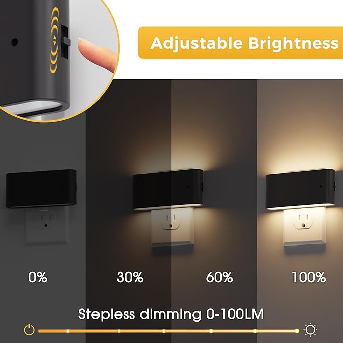 L LOHAS LED Night Light, Dimmable Modern LED Night Lights Plug into Wall - Image 3