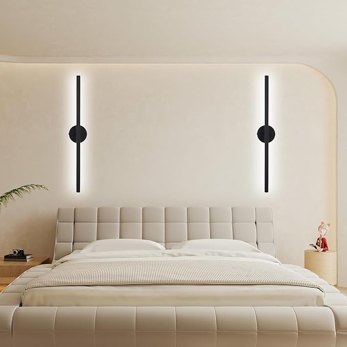 BONLICHT 30 Inch LED Modern Black Bathroom Vanity Light Fixtures Over Mirror - Image 9