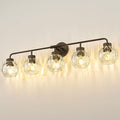 zeyu 38.5 Inch Farmhouse Bathroom Lighting Fixture, 5-Light Bathroom Vanity by ZEYU