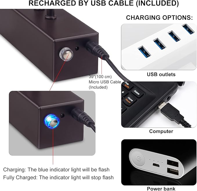 Picture Light, Picture Lights for Wall Cordless, Battery Wall Lights for - Image 6