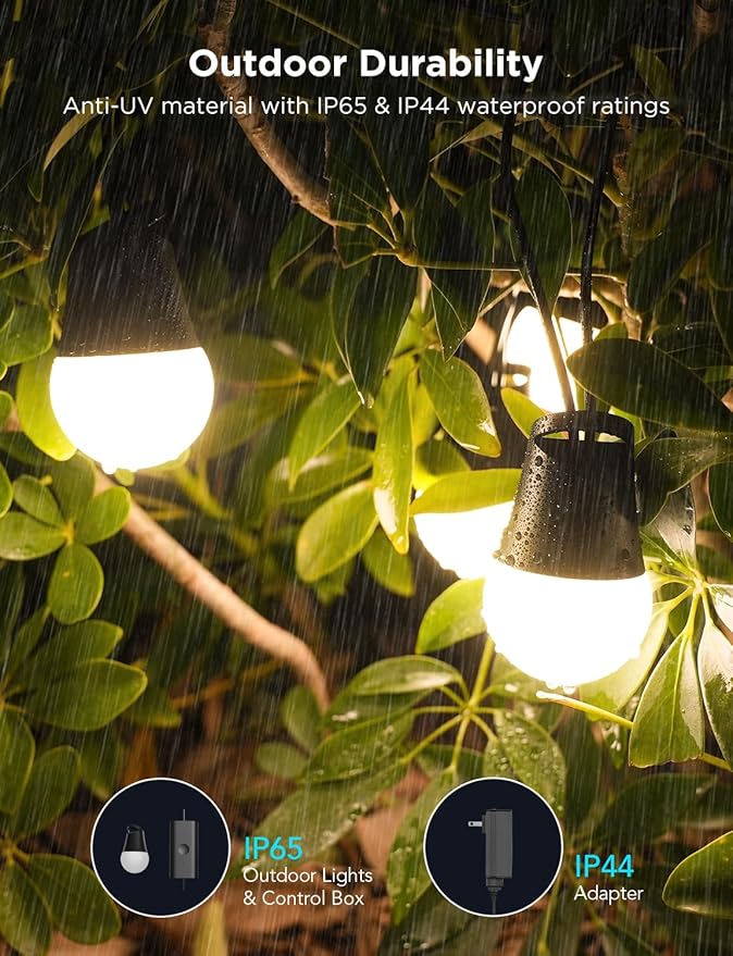 Govee Smart Outdoor String Lights 2, 48ft Outdoor Lights - Image 5