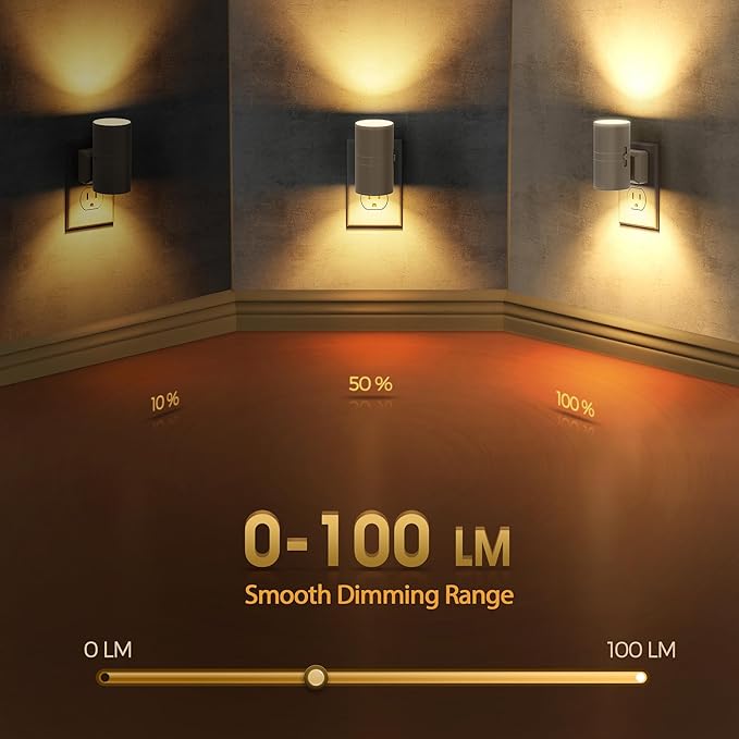 Briignite Night Lights Plug into Wall, Modern LED Night Light Plug in, Dusk to - Image 2