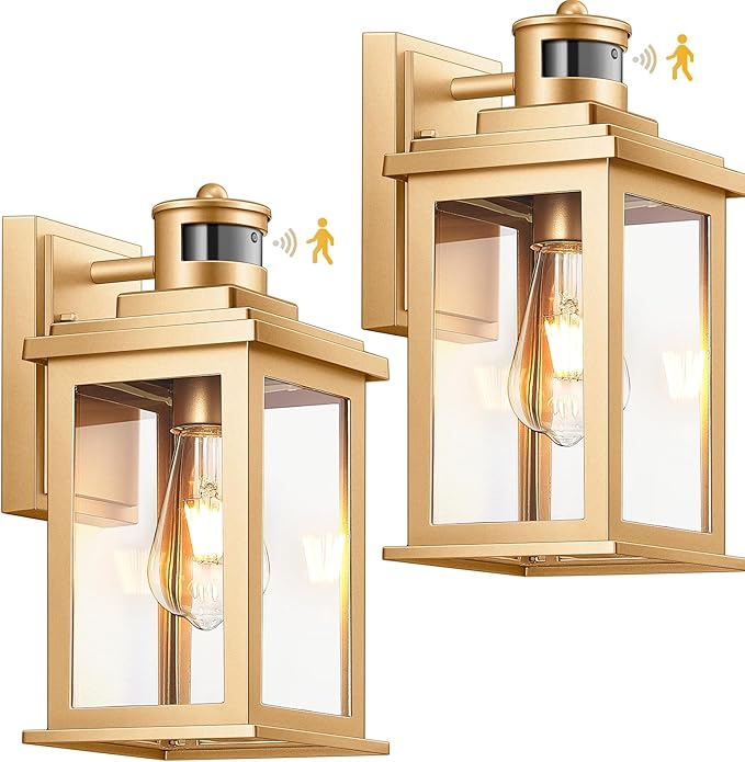VIANIS Motion Sensor Outdoor Wall Lights Sconce, 2 Pack Dusk to Dawn Outdoor by VIANISLIGHTING