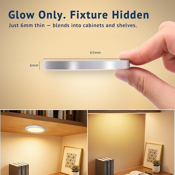 V4light Smart LED Puck Lights, Under Cabinet Lighting Kit - Image 4
