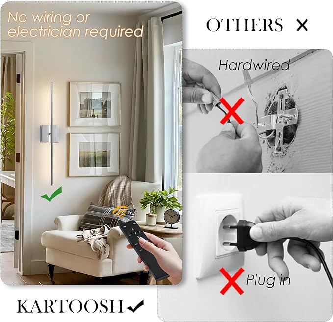 Removable Battery Operated Wall Sconces - Image 2
