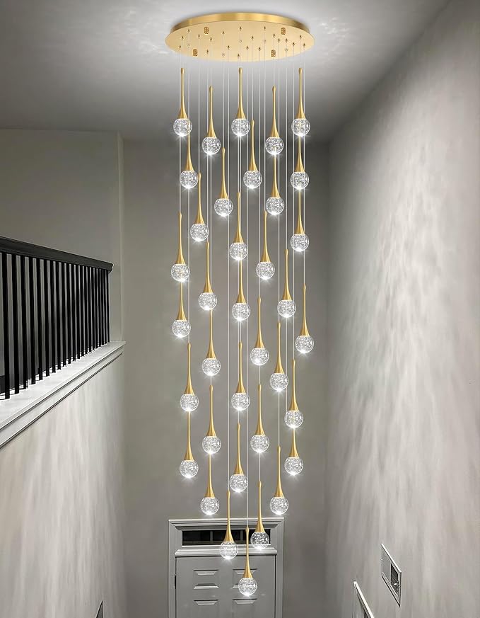 36 Light Modern Glam Crystal Chandelier - Image 8