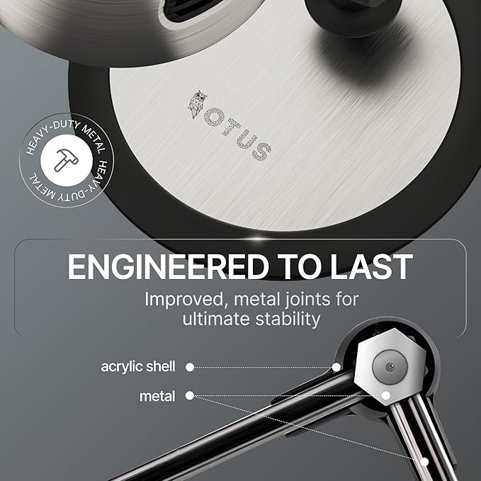 OTUS Desk Lamp for Home Office | Tall LED Architect Desk Light - Image 6