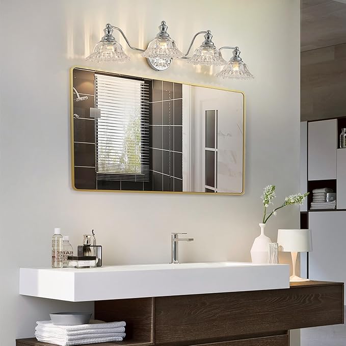 Chrome 4 Light Vanity Light Bathroom Light - Image 4
