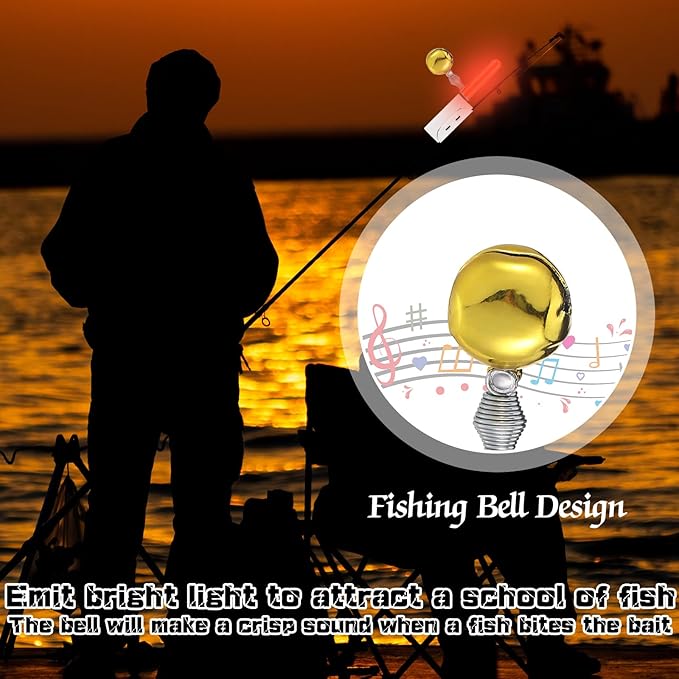 6 Pcs Fishing Glow Sticks LED Fishing Pole Light Night Fish Alert Glow Stick - Image 7