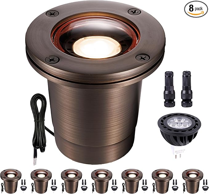 Gardenreet Brass Well Lights Landscape LED In Ground by Gardenreet
