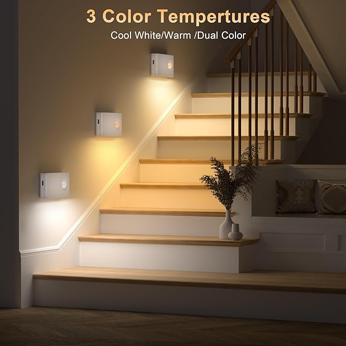 YiaMia Stair Lights Motion Sensor Indoor, Wireless Under Cabinet Lighting - Image 2
