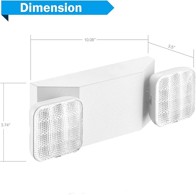 8 Pack LED Emergency Exit Lighting Fixtures - Image 3