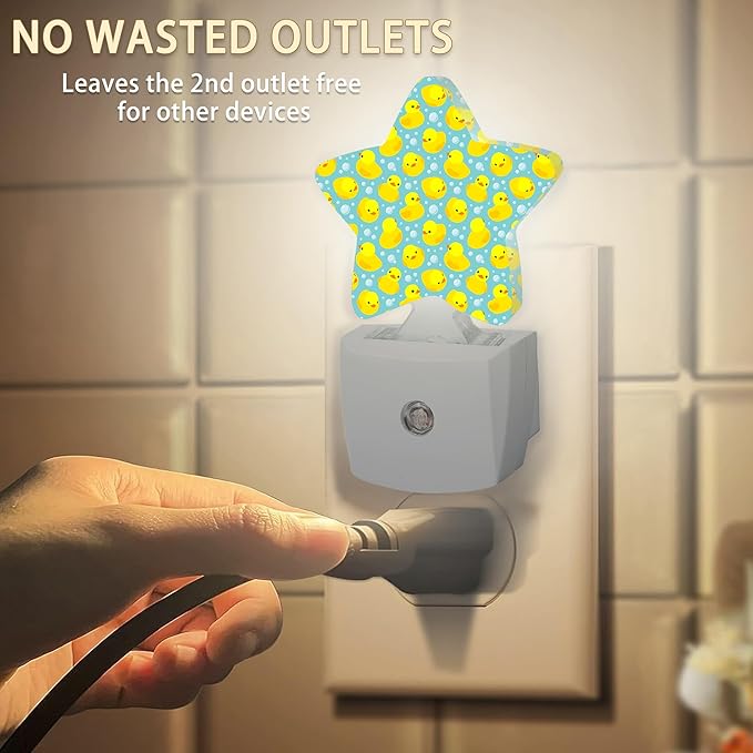 Yellow Rubber Ducks Plug-in Night Light - Image 2