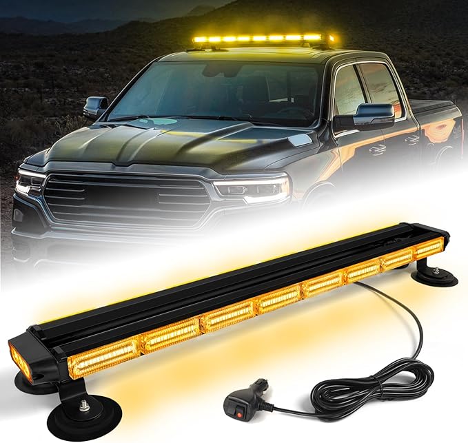 34inch 166 LED Emergency Rooftop Strobe Lights Bar Flashing Safety Traffic by LRTER