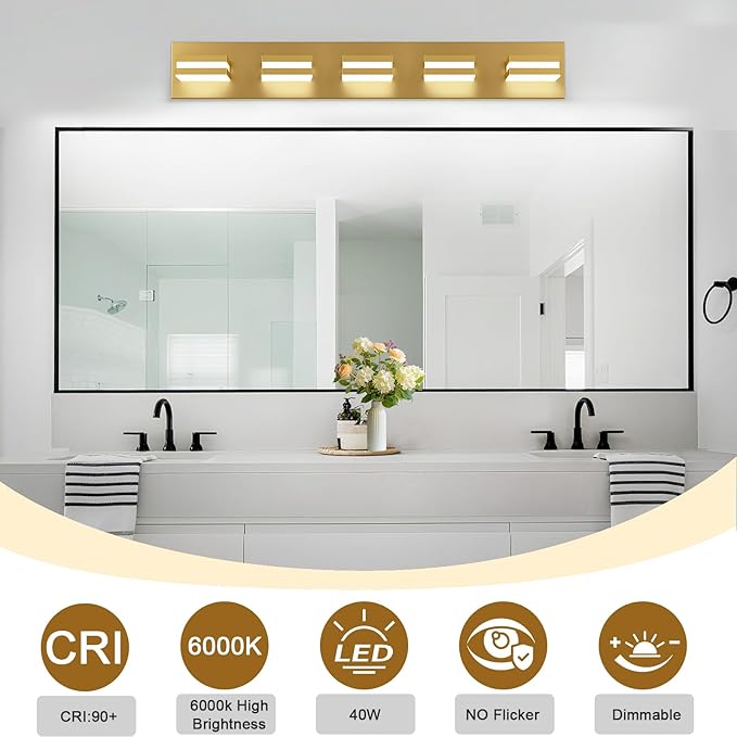 IZORRO LED Modern Bathroom Lights Fixtures, Vanity Lights - Image 4