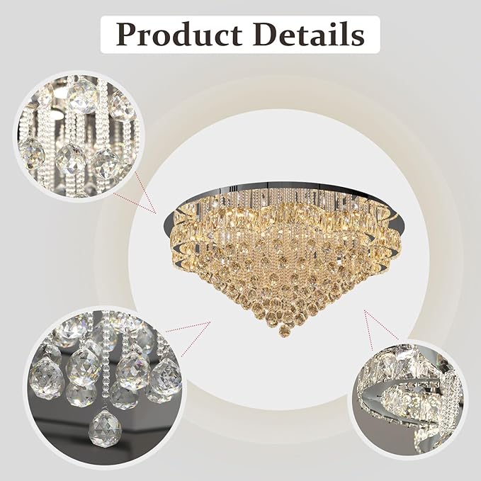 Flashing God W40inches Modern Chandeliers - Image 4