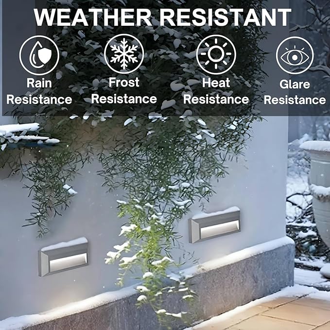 ZONK LED Outdoor Indoor Stair Lights, Line Voltage 110-240V 2W Landscape - Image 3
